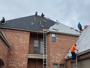 Roof repair project